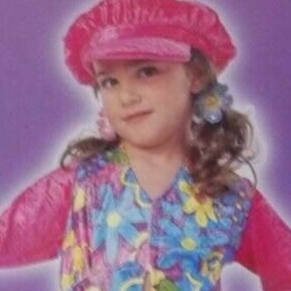 Flower Power 70's Hippie Girls Costume-Medium (10-12) - Picture 7 of 7